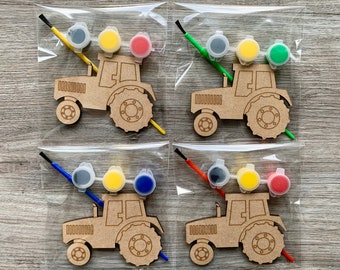 Tractor party favour / paint your own tractor / Farm party bags filler / Tractors birthday / tractor party favor