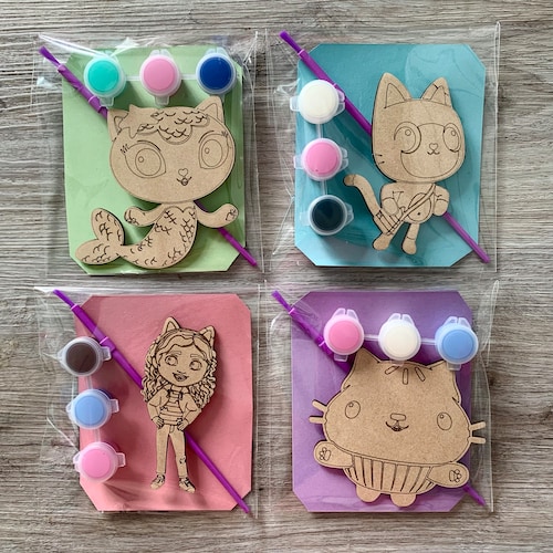 Bemal deine eigene Gaby / Puppenhaus-Bastelset / Gastgeschenke für Geburtstagsfeiern / Bastelsets für Geburtstage / Füllmaterial für Mädchen-Partytüten
