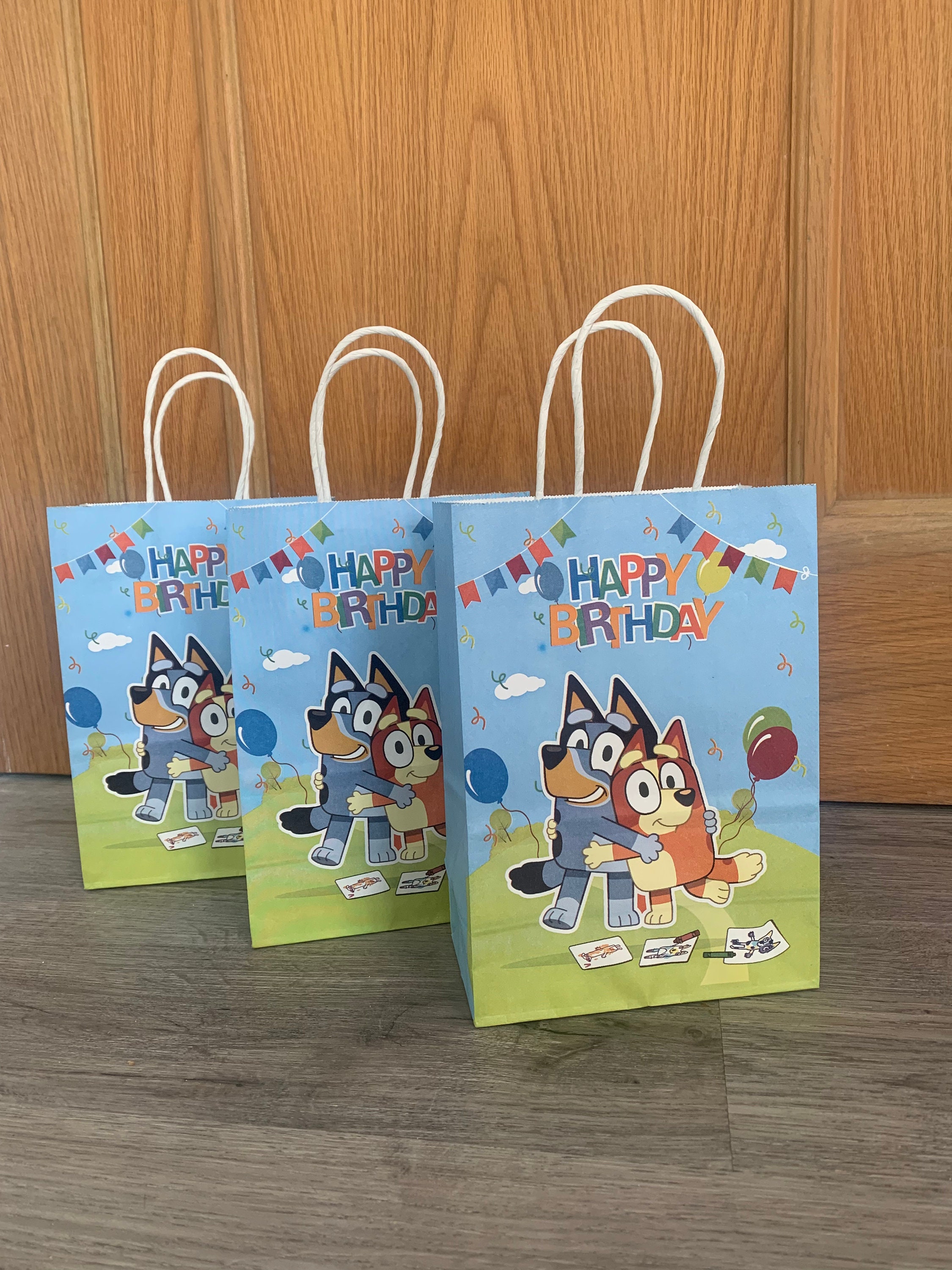 Bluey Party Bags / Bluey Paper Bag / Bluey Bingo Paper Gift Etsy UK