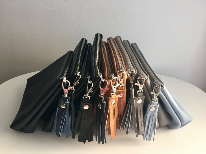 Leather Cosmetic Bag / Leather Make up Bag / Tan Leather Etsy UK