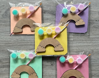 Rainbow party Bag Favour / children’s party favours / Children’s Party bag / Rainbow party favour / rainbow birthday / paint your rainbow