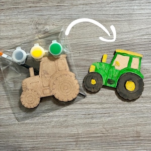 Tractor party favour / paint your own tractor / Farm party bags filler / Tractors birthday / tractor party favor