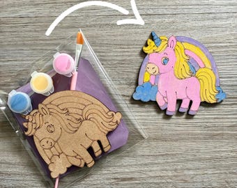 Pinta tu propio unicornio arcoíris / Bolsa de fiesta de unicornio / Recuerdos de fiesta de unicornio / Fiesta de unicornio arcoíris infantil / Relleno de bolsa de fiesta de arcoíris /