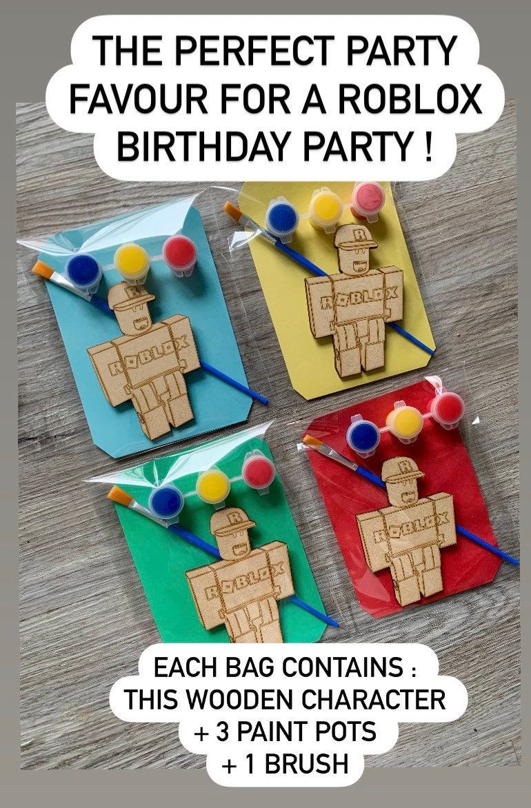 ROBLOX MAN FACE Game Inspired Man Female Birthday Party Gift 