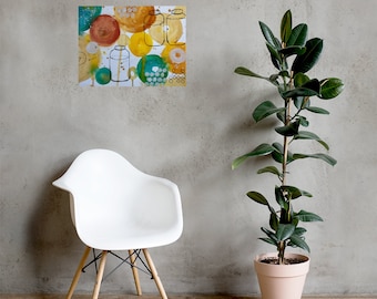 Pumping Abstract Paper Print, Breastfeeding Wall Art, Lactation  Room Art Decoration