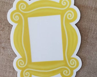 Yellow frame sticker