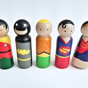 Super Hero Peg Dolls image 2