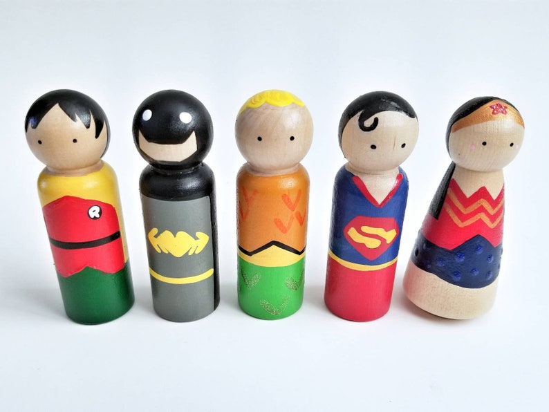 Super Hero Peg Dolls image 2