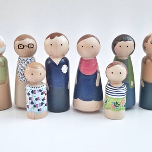 Custom Family Peg dolls