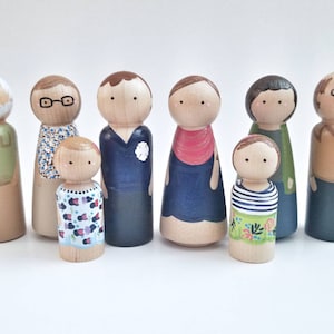 Custom Family Peg dolls
