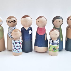 Custom Family Peg dolls