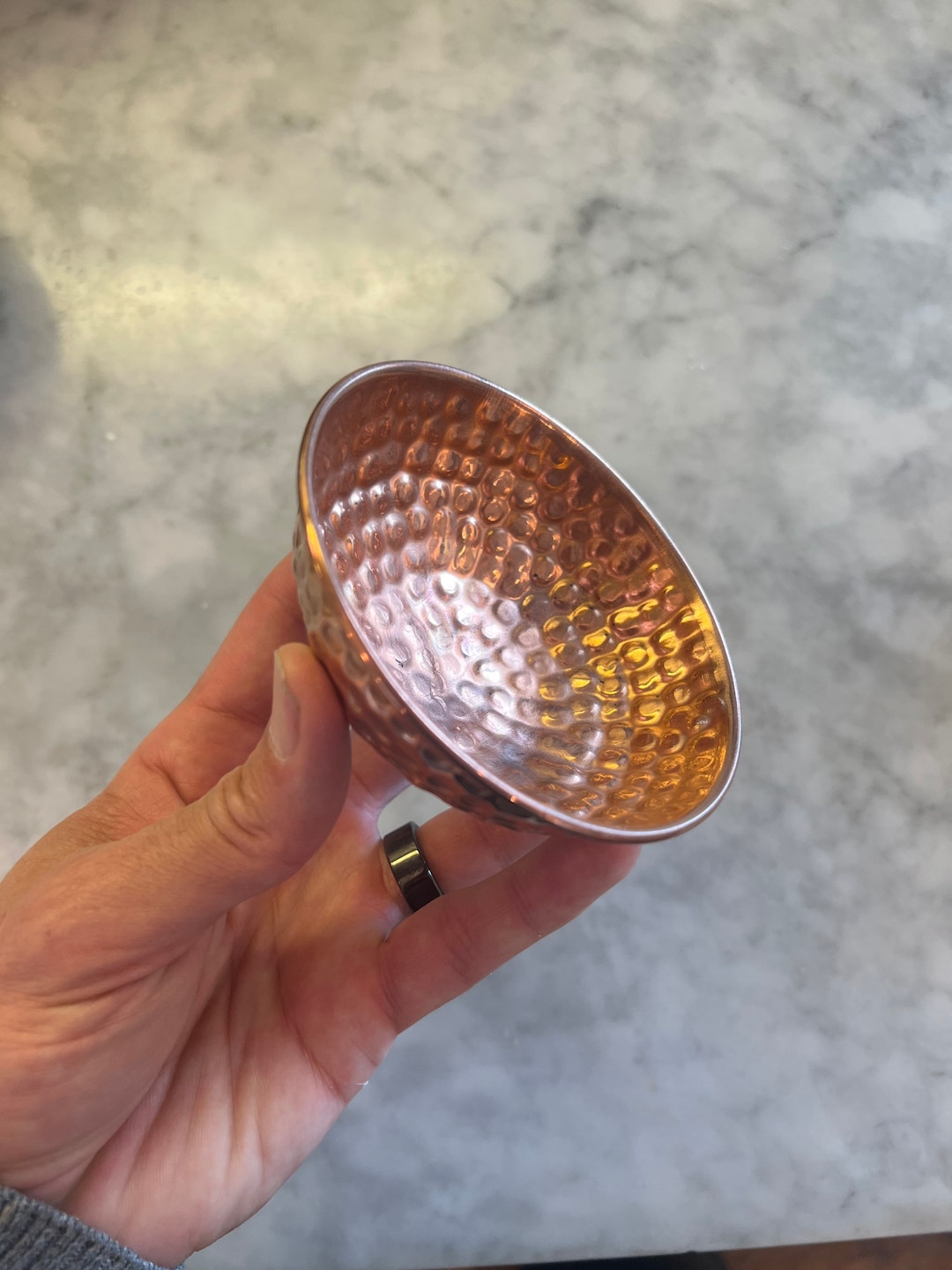 Hammered Copper Shave Dish - Etsy