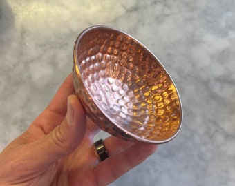 Hammered Copper Shave Dish