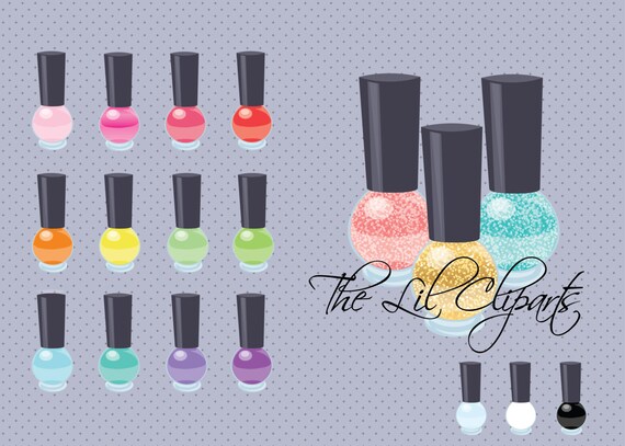 Sale, Nail Polish Clipart, Fashion Clipart, Girly Clipart, Scrapbook Clipart, Makeup Clipart, Shabby Chic Clipart, Cosmetics Clipart