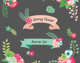 TIEMPO limitado, Clipart florales bodas, Clipart de flores, flores Scrapbook, Vector, bandera Imágenes Prediseñadas, imágenes prediseñadas de boda Digital