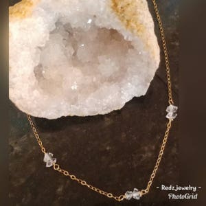 Herkimer Diamond Choker style necklace