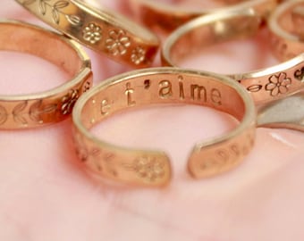 Stamped Rings