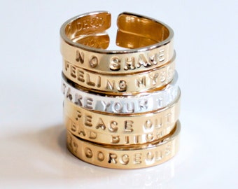 Stamped Rings