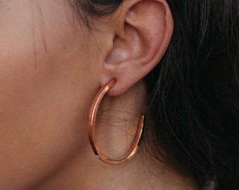 Minimal Earring / Semi Hoop Earrings / Drishti Handmade BARE / Silver Jewelry / Half Hoop Earring / Simple Earrings / Minimal Hoop Earrings