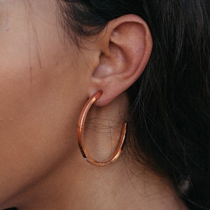Minimal Earring / Semi Hoop Earrings / Drishti Handmade BARE / Silver Jewelry / Half Hoop Earring / Simple Earrings / Minimal Hoop Earrings