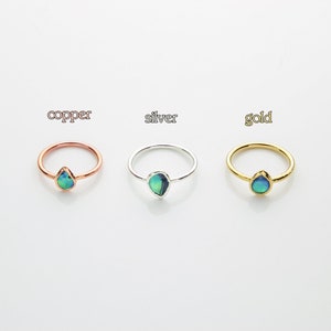 Multi Stone Herkimer Diamond Ring // //Raw Crystal Jewelry/ Diamond Wedding Ring // Raw Gemstone Crystal Ring // image 6