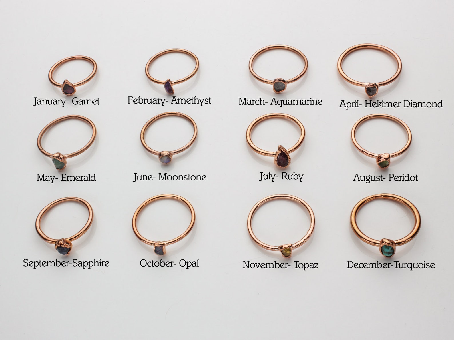 Custom Birthstone Ring / Multi Gemstone Ring / Mothers - Etsy