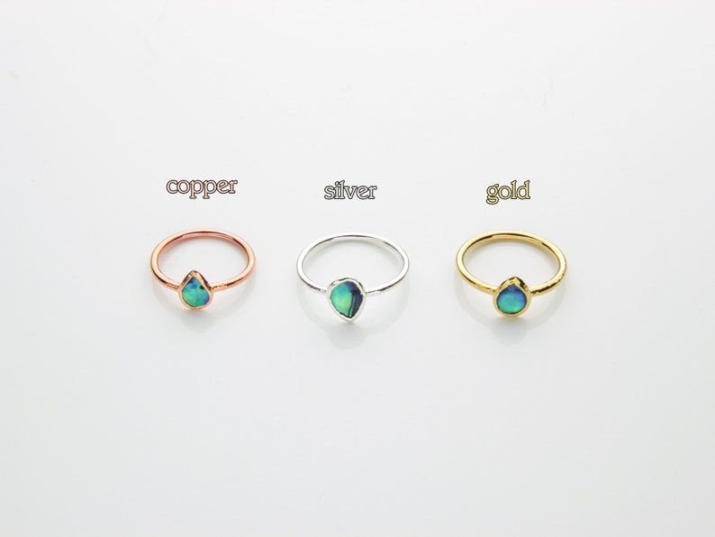 December Birthstone Jewelry | Turquoise Stacking Ring-Ring-Drishti Handmade