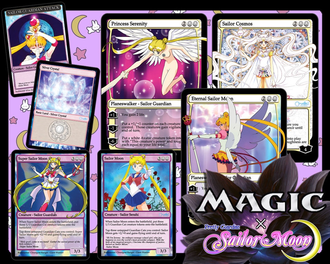 The Sailor Wars Deck - Sailor Moon Magic Trading Cards - Complete Playable Deck of 88 Cards