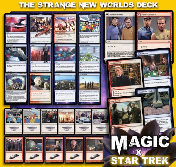 The Strange New Worlds Deck - Star Trek MTG Trading Cards - Complete EDH  Commander Deck of 100 Cards - Etsy Sweden