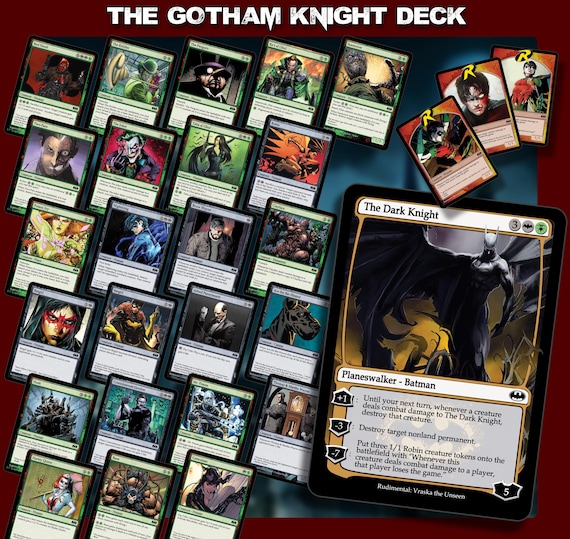 The Gotham Knight Deck - Batman Magic Trading Cards - Complete Standard  Constructed Deck of 63 Cards