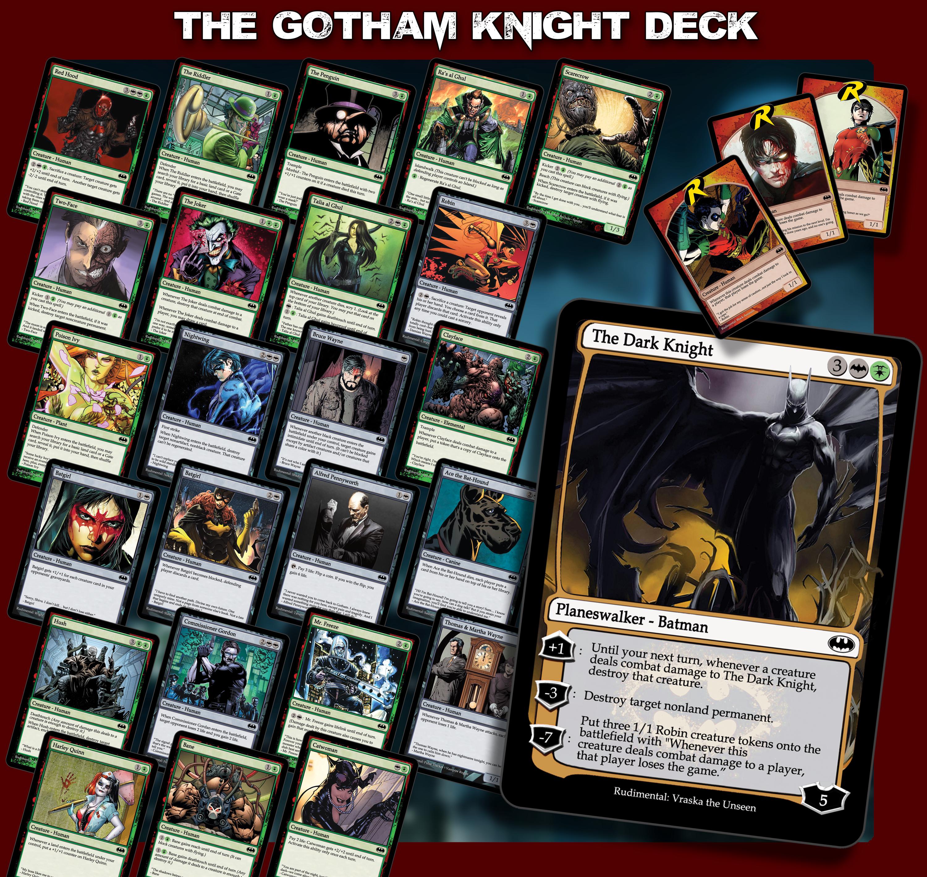 The Gotham Knight Deck - Batman Magic Trading Cards - Complete Standard Constructed Deck of 63 Cards - Etsy The Gotham Knight Deck - Batman Magic Trading Cards - Complete Standard Constructed Deck of 63 Cards - Etsy