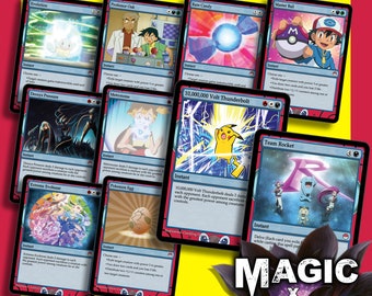 The Pocket Monsters Deck - Magic Trading Cards - Complete Standard Constructed Deck of 61 Cards - Etsy The Pocket Monsters Deck - Magic Trading Cards - Complete Standard Constructed Deck of 61 Cards - Etsy