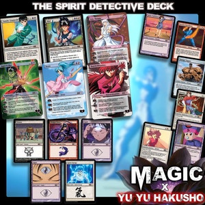Deck Détective The Spirit - Cartes magiques Yu Yu Hakusho à collectionner - Deck Commander EDH complet de 100 cartes