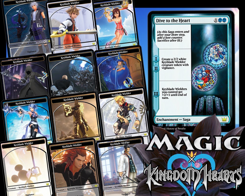 The Door to Light Deck Kingdom Hearts Magic Trading Cards Complete Playable  Deck of 80 Cards 