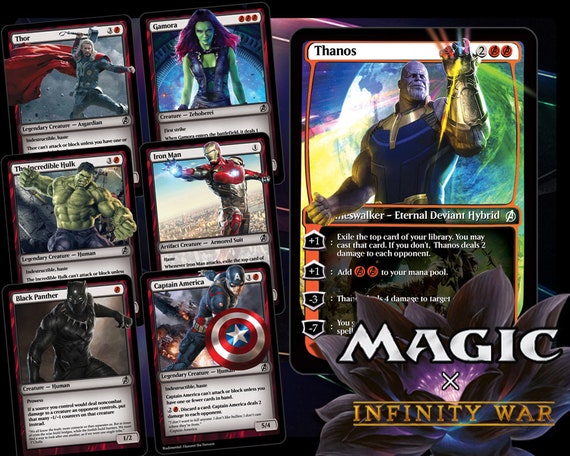 Limited Edition The Avengers Deck Magic Trading Cards Complete Playable Deck Of 60 Cards