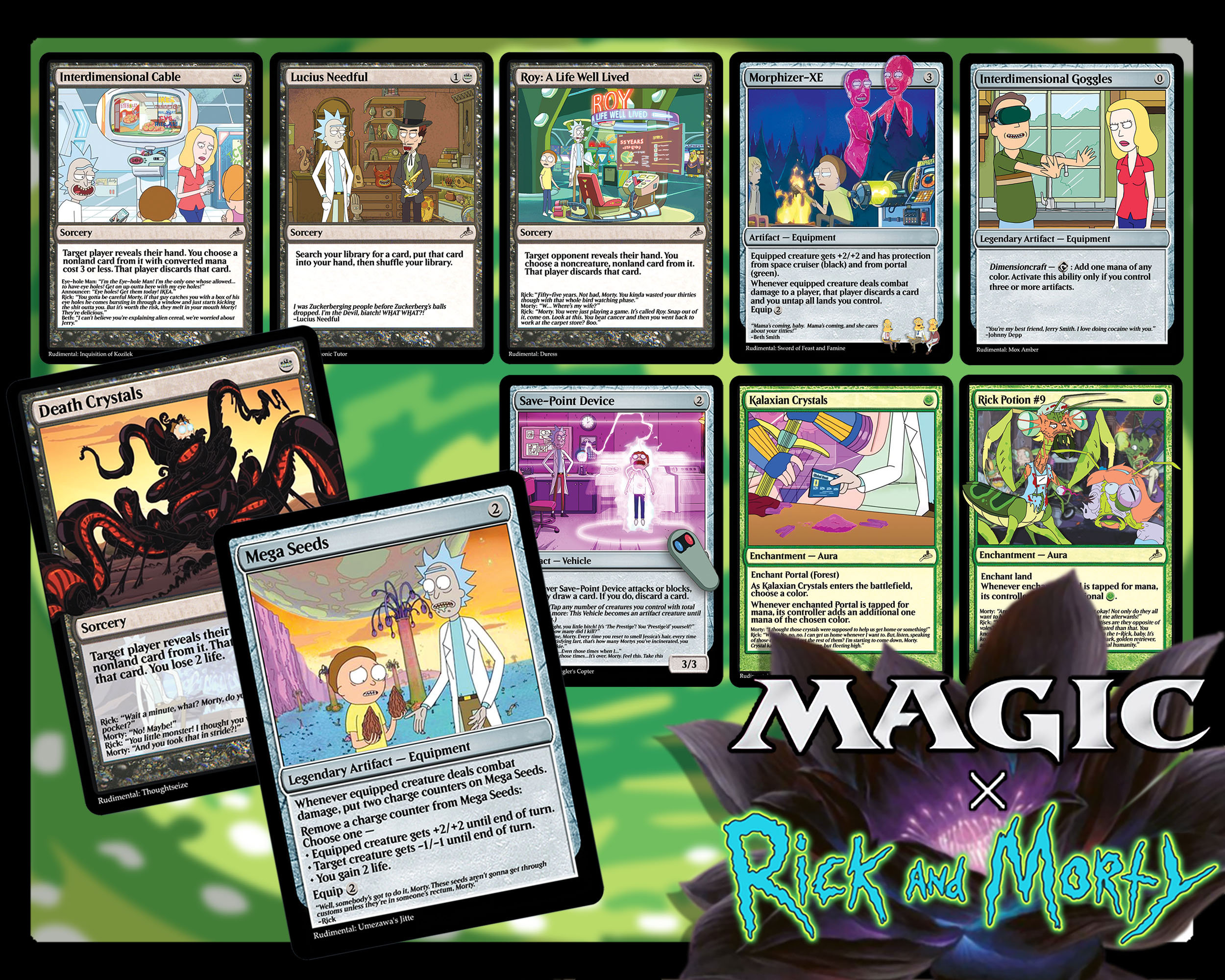 The Get Schwifty Deck Rick and Morty Magic Trading Cards 