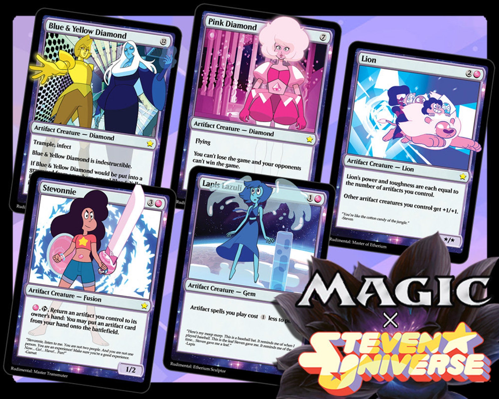The Crystal Gems Deck Steven Universe Trading Cards Etsy