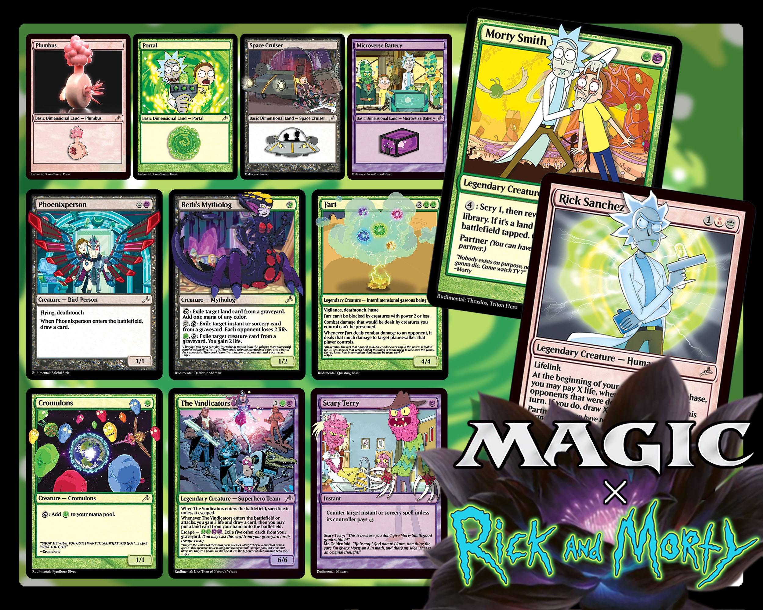 The Get Schwifty Deck Rick and Morty Magic Trading Cards 