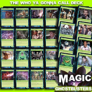 The Who Ya Gonna Call? Deck: Ghostbusters Magic Trading Cards: compleet standaardspel met 60 kaarten