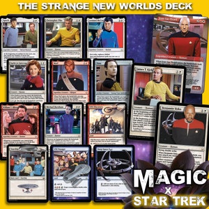 The Strange New Worlds Deck - Star Trek Magic Trading Cards - Compleet EDH Commander-deck met 100 kaarten