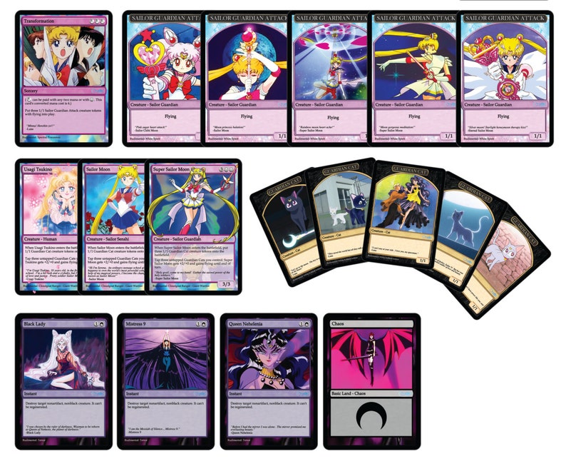 Sailor Moon: The Sailor Wars Magic Trading Cards Complete | Etsy