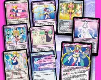 The Love & Justice Deck - Sailor Guardian Magic Trading Cards - Complete EDH Commander Deck of 100 Cards