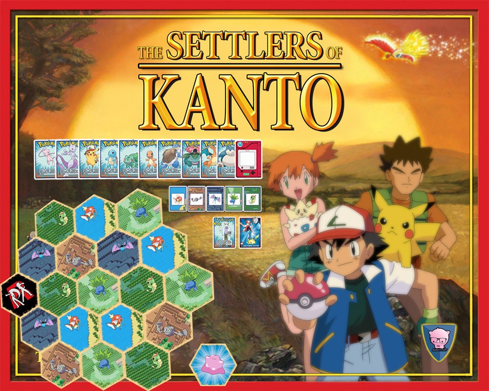 The Settlers of Kanto Pokemon Themed Settlers Set of 154 