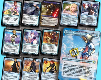 The Keyblade War Deck - Kingdom Hearts MTG Trading Cards - Complete EDH Commander Deck of 100 Cards