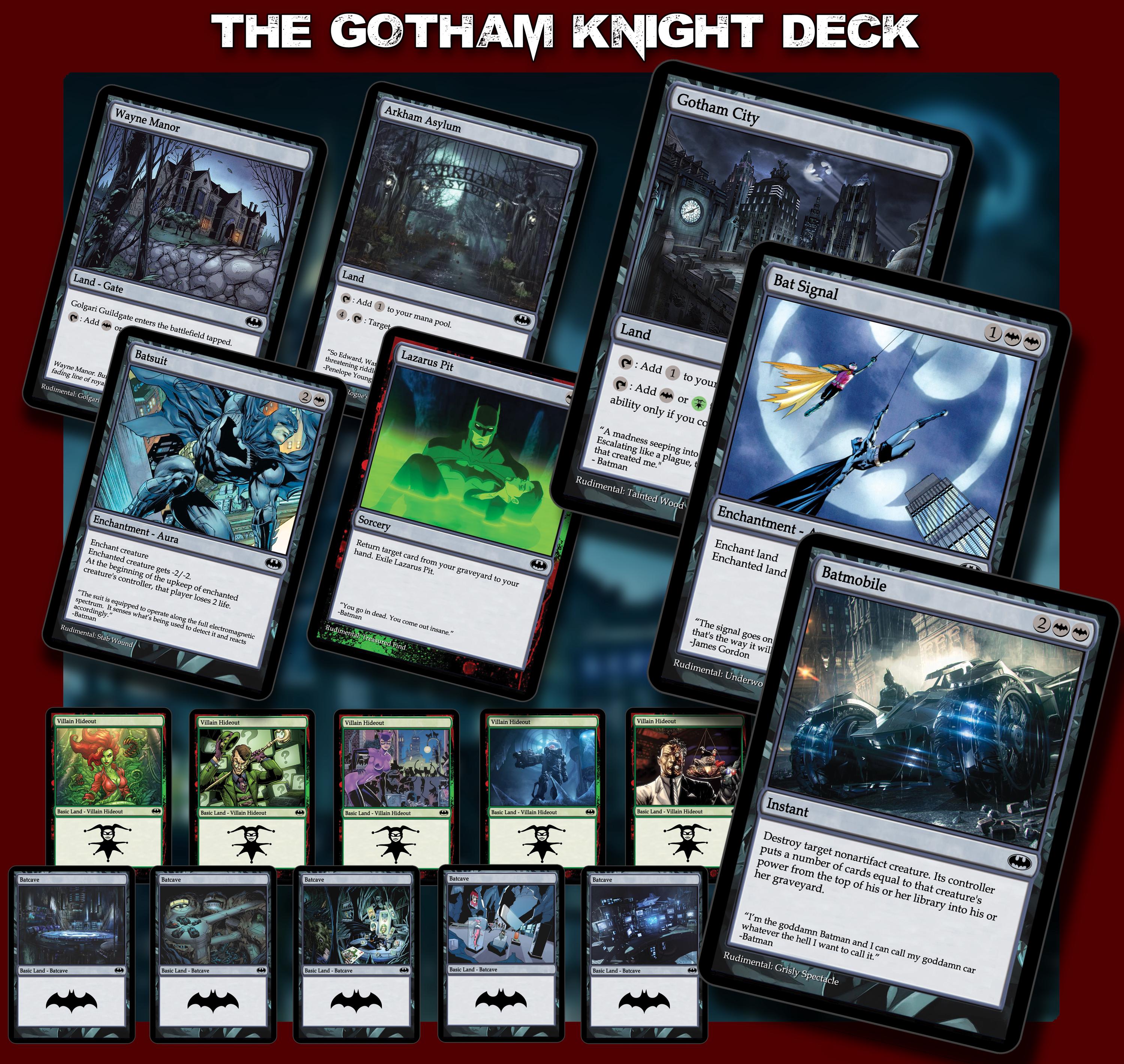 Buy The Gotham Knight Deck - Batman Magic Trading Cards - Complete Standard  Constructed Deck of 63 Cards Online in India - Etsy