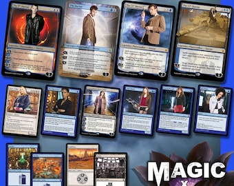 The Time & Space Deck - Doctor Who Magic Trading Cards  - Complete EDH Commander Style Deck of 100 Cards