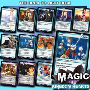 The Door to Light-kaartspel - Kingdom Hearts Magic-ruilkaarten - compleet standaardspel met 80 kaarten