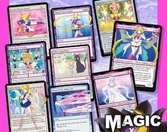 The Love & Justice Deck - Sailor Guardian Magic Trading Cards - Complete EDH Commander Deck of 100 Cards
