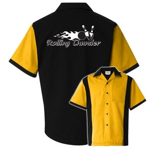 Rolling Thunder Classic Retro Bowling Shirt - Retro Two - Includes Embroidered Name