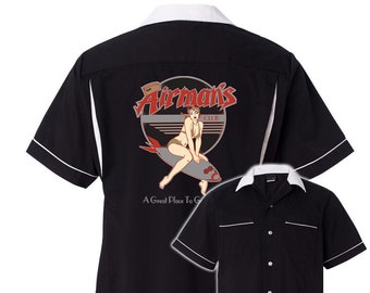 Airman's Classic Retro Bowling Shirt- Classic 2.0 - Includes Embroidered Name